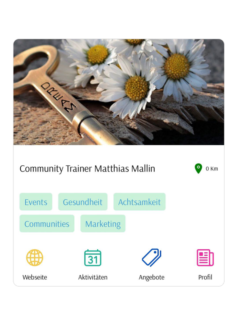Community Trainer Matthias Mallin