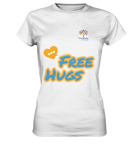Free Hugs T-Shirt Frauen vorne