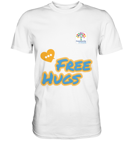 Free Hugs T-Shirt Männer vorne