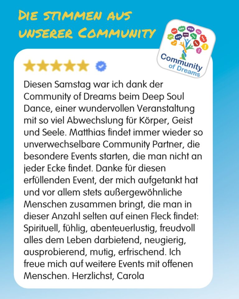 Instagram post from community_of_dreams. This post is in position 1.